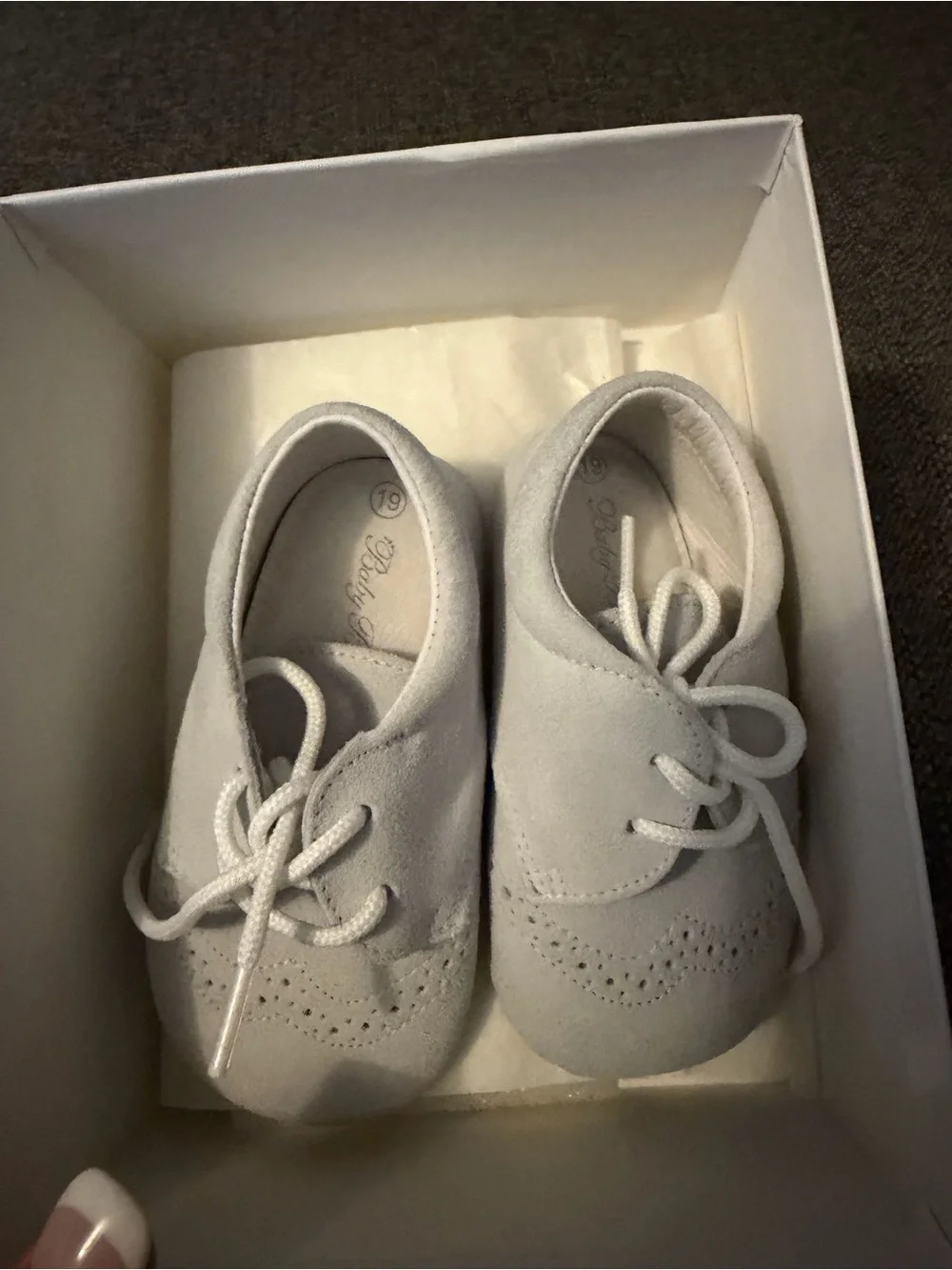 Baby Beau & Belle Grey Baby Shoes Oxfords 19